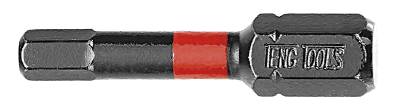 Torsionbits 30 mm för sexkanthål Teng Tools, BITS SEXKANT 4MM IMPACT 30MM