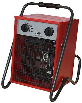 Byggvärmefläkt 5 kW, 9 kW, BYGGVÄRMEFLÄKT 400V 5KW