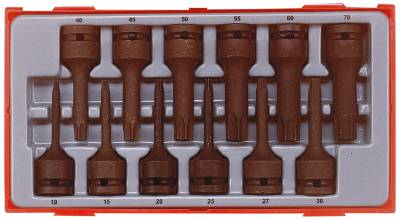 12 delars Krafthylsbitssats TX Teng Tools TT9212TX, KRAFTHYLSBITSSATS TX 12 DELAR