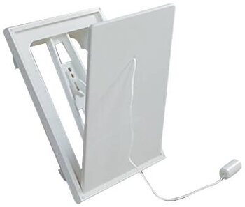 Klaffventil i plast, Flexit, KLAFFVENTIL FLEXIT VIT PLAST 6X6