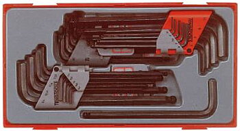 28 delars Sexkant-/TX nyckelsats Teng Tools TTHT28, TX/SEXKANTNYCKELSATS 28 DEL