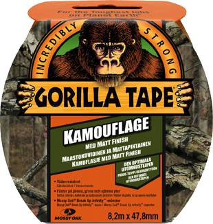 Extra stark vävtejp Gorilla, VÄVTEJP GORILLA CAMO 48MMX8,2M