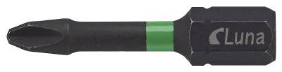 Torsionbits för grunda Phillip kryss-spår Luna, BITS PH2G IMPACT 32MM 2 PACK FÄSTE 1/4