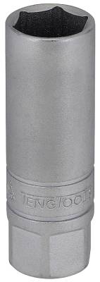 Tändstiftshylsa. Med 1/2" fyrkantsfäste. Teng Tools M120040-C / M120046-C, TÄNDSTIFTSHYLSA 1/2 18MM