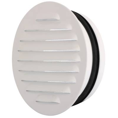 Runt galler i stål med stos och packning, Flexit, GALLER RUND MED STOS FLEXIT STÅL DIAMETER 125MM