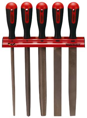 Filsats med väggställ Teng Tools WRFL05, FILSATS 5 DELAR WRFL05