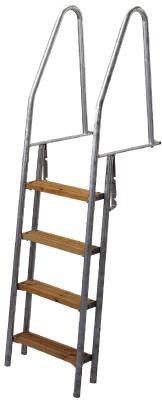 Bryggstege W.steps Ladders Home, BRYGGSTEGE W.STEPS 6-STEG TRYCKIMPREGNERAD VARMFÖRZINKAD - 2