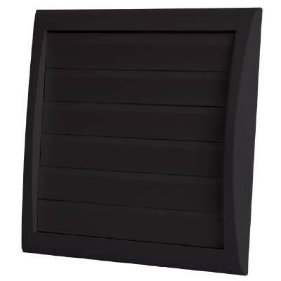 Lamellventil med stos Flexit, VENTIL LAMELL FLEXIT MW 125 M/STOS SVART