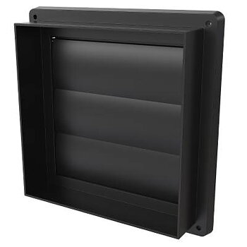 Lamellventil Flexit, LAMELLVENTIL FLEXIT SVART 180X180MM