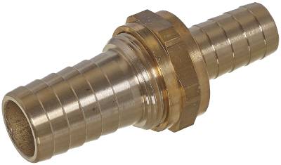 Slangkoppling, dubbel SB Grunda, SLANGKOPPLING GRUNDA DUBBEL MÄSSING 15MM - 2