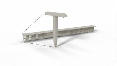 Häftklammer T-formade av plast, T-STIFT TITAC T-12 H 2000