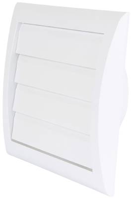 Lamellventil med stos MW 100/MW 125 Flexit, LAMELLVENTIL MW 100 MED STOS FLEXIT VIT DIAMETER 100MM