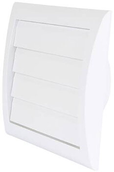 Lamellventil med stos MW 100/MW 125 Flexit, LAMELLVENTIL MW 125 MED STOS FLEXIT VIT DIAMETER 125MM