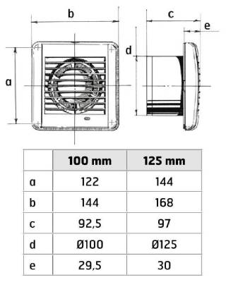 Fläkt badrum 100b dragstr d100 - Flexit - 3