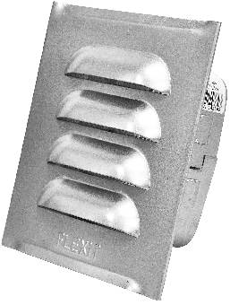 Ventilgaller aluzink/stål Flexit, VENTILGALLER FLEXIT MED RAM ALUZINKBELAGT STÅL 125X125MM