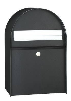 Postlåda Amber (400) MEFA, POSTLÅDA VECKOPOST HARMONY AMBER 400 ME-FA SVART STRUKTUR