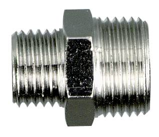 Dubbelgängad adapter, ADAPTER G 1/4 UTVÄNDIG XG 3/8 UTVÄNDIG 899001214