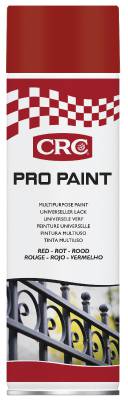 Akrylfärg / lack färg CRC Pro Paint, FÄRG RÖD SPRAY 500ML PRO PAINT