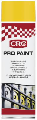 Akrylfärg / lack färg CRC Pro Paint, FÄRG GUL SPRAY 500ML PRO PAINT