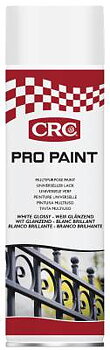 Akrylfärg / lack färg CRC Pro Paint, FÄRG VIT BLANK SPRAY 500ML PRO PAINT
