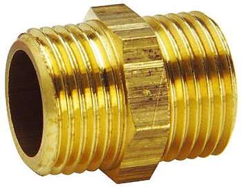 Dubbelnippel, dubbel Grunda, DUBBELNIPPEL GRUNDA FÖRKROMAD G3/4 X G3/8