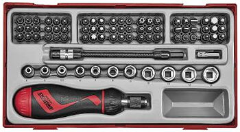 Bitsspärrskruvmejselsats 84del - TengTools