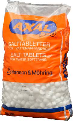 Salttabletter Axal Pro, SALTTABLETTER FÖR VATTENAVHÄRDNING 25 KG