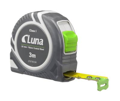 Mätband LPL Push Lock Luna, MÄTBAND LUNA PUSH LOCK 3M KLASS I