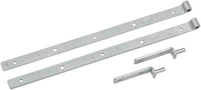 Hakgångjärn elförzinkad MILLERS, HAKGÅNGJÄRN MED HAKE MILLERS ELFÖRZINKAD 600X30X6MM