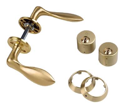 Behörssats ASSA 410, exkl. lås, BEHÖRSSATS ASSA ENTRE D12 S1 410/1956 FÖRNICKLAD