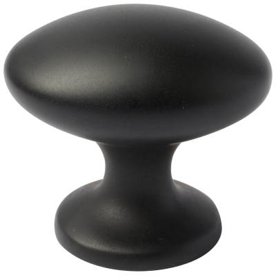 Knopp Baard MILLERS, KNOPP BAARD MILLERS MATTSVART 40X30MM