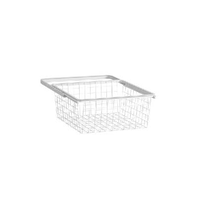 Trådback 40 utdragbar Elfa, TRÅDBACK 40 ELFA 264210 UTDRAGBAR VIT 449X430X185