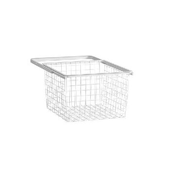 Trådback 40 utdragbar Elfa, TRÅDBACK 40 ELFA 264310 UTDRAGBAR VIT 449X430X285