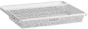 Meshback 30 utdragbar Elfa, BACK MESH 30  ELFA 236490 UTDRAGBAR VIT 605X336X85MM