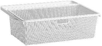 Meshback 30 utdragbar Elfa, BACK MESH 30 ELFA 236290 UTDRAGBAR VIT 605X336X185MM