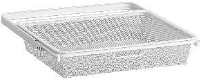 Meshback 30 utdragbar Elfa, BACK MESH 30 ELFA 234190 UTDRAGSBAR VIT 448X336X85MM