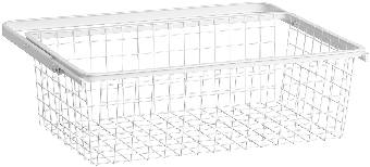 Trådback 30 utdragbar Elfa, TRÅDBACK 30 ELFA 234110 UTDRAGBAR VIT 450X336X85MM - 3