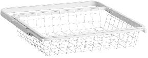 Trådback 30 utdragbar Elfa, TRÅDBACK 30 ELFA 234110 UTDRAGBAR VIT 450X336X85MM - 5