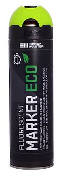 Märkfärg Eco Fluorescent Spraymaster, MÄRKFÄRG ECO FLUORESCENT GUL SPRAYMASTER AEROSOL 500ML