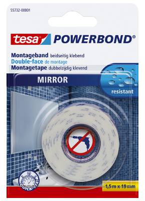 Monteringstejp dubbelhäftande för inomhusbruk tesa&nbsp;4952, 55732, 55733, MONTERINGSTEJP 4952 TESA DUBBELHÄFTANDE 19MMX50M - 3