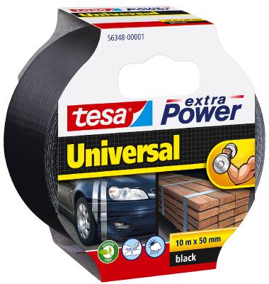Vävtejp tesa Extra Power Universal, VÄVTEJP 56348 ECO EXTRA POWER UNIVERSAL TESA SVART 50MMX10M - 5