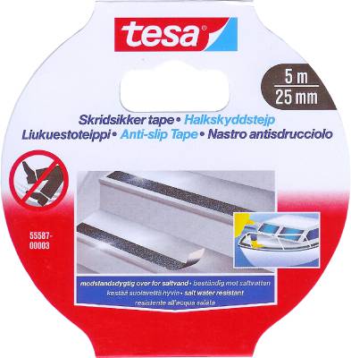 Halkskyddstejp tesa, HALKSKYDDSTEJP 55587 TESA TRANSPARENT 25MMX5M - 2