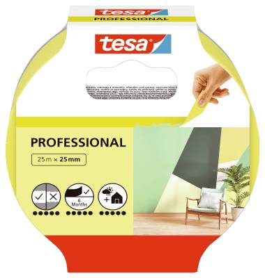 Maskeringstejp Tesa Professional, MASKERINGSTEJP 56270 TESA PROFESSIONAL 25MMX25M