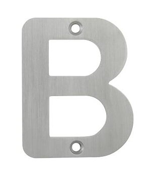 Husbokstav b rostfri / SF - Millers
