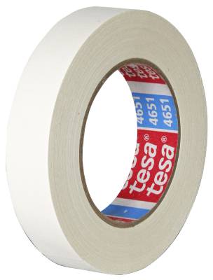 Vävtejp Tesa 4651, 56342, 56344, VÄVTEJP 56342 TESA VIT PLASTBELAGD 19MMX2,75M - 4