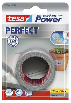 Vävtejp Tesa 4651, 56342, 56344, VÄVTEJP 56342 TESA VIT PLASTBELAGD 19MMX2,75M - 12