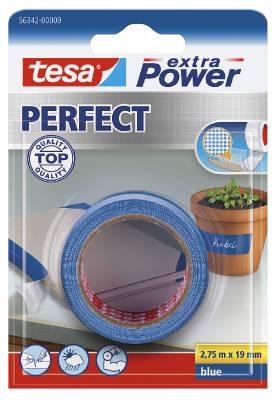 Vävtejp Tesa 4651, 56342, 56344, VÄVTEJP 56342 TESA VIT PLASTBELAGD 19MMX2,75M - 6