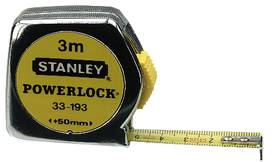 Kort måttband av stål Stanley Powerlock, MÅTTBAND 5M 0-33-194