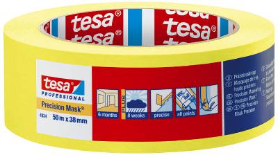 Maskeringstejp Precision Mask tesa 4334, MASKERINGSTEJP PRECISION MASK 4334 TESA 50MMX50M - 4