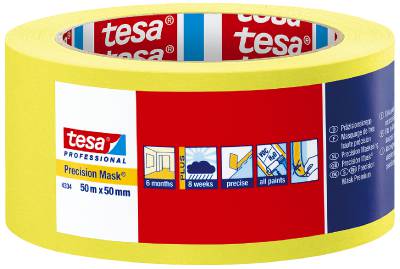 Maskeringstejp Precision Mask tesa 4334, MASKERINGSTEJP PRECISION MASK 4334 TESA 50MMX50M - 5